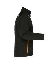 Softshell Steppjacke Herren Schwarz / Orange